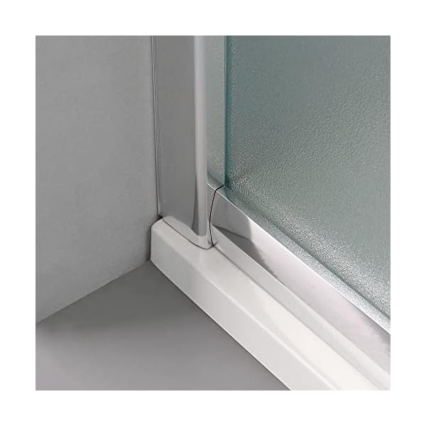 KIAMAMI VALENTINA Halbkreisförmige Duschabtrennung 80x80 cm 6 mm raues Mattes Glas | Giada – Bild 8