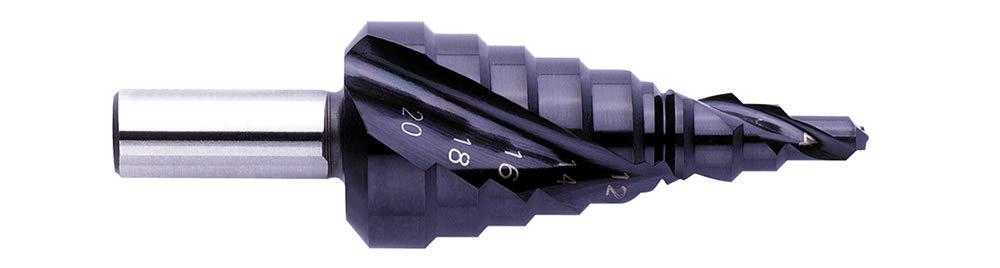 Exact 07003 Stufenbohrer Ø 6-30mm, Spiralnute, HSS, ROTASTOP