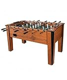- Devessport - Futbolín Diamond - Gran tamaño - Barras de metal - Mango de plástico - Retorno de bolas - Con posavasos - Dispone de marcadores - Diseño clásico - Medidas: 137 x 84.5 x 22 Cm