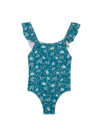 Gocco BAÑADOR Estampado Tortugas Costume da Bagno, Turquesa, 7-8 Anni Bambina