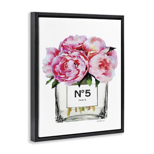 Image of Glam Paris Vase Peony Still Life, 24 x 30 Inch Canvas in Floater Frame