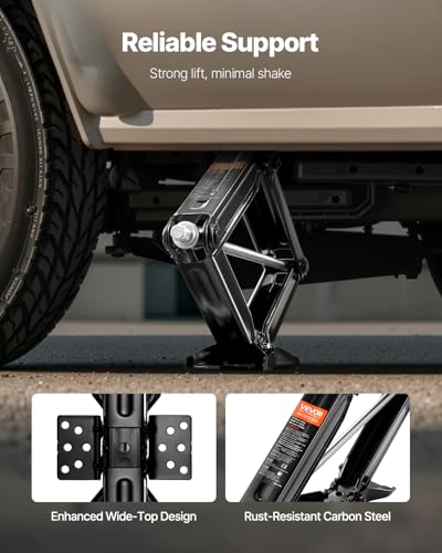 VEVOR RV Scherenwagenheber Wagenheber mit Handkurbel & Steckschlüssel & Wasserwaage (2 Stk.) Stabilisator Nivellierung 103-595 mm Hubhöhe Stabilisatorwagenheber nicht leicht zu verbiegen (2948 kg)