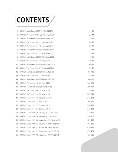 Image of Arihant SBI Clerk Pre and Main Exam 2025 | 20+ Solved Papers (2025-2009) | Previous Year Question Papers with Detailed Solutions | For 5000+ Junior Associates Posts | English Medium