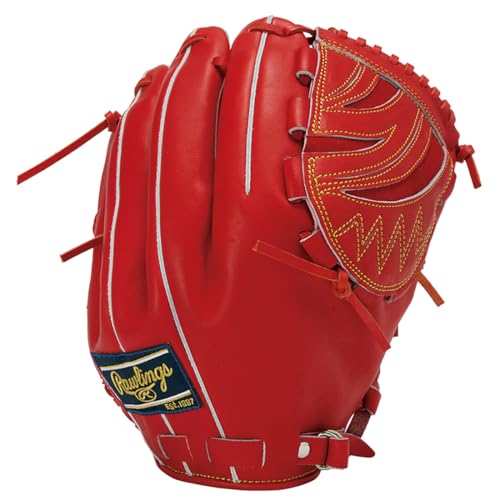 Rawlings GH6PRJ205FB Baseball Glove, Hard Type, for Pitchers, Red Orange,