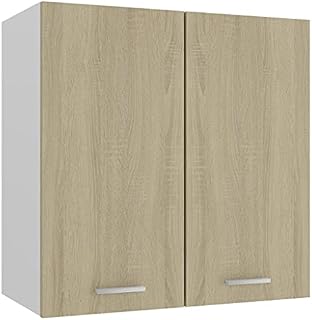 Wall Mounted Kitchen Cabinet, Kitchen Wall Cabinet Hanging Cupboard Storage Cabinet Unit Hanging Cabinet Sonoma Oak 60x31x60 cm Chipboard