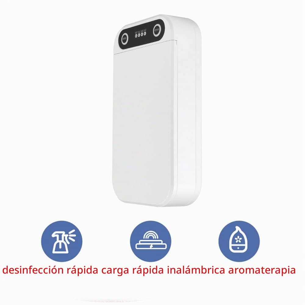 Caja esterilizadora UV para teléfono y artículos personales, bacterias limpias ultravioleta, puerto de carga USB, para máscaras de teléfono, joyería