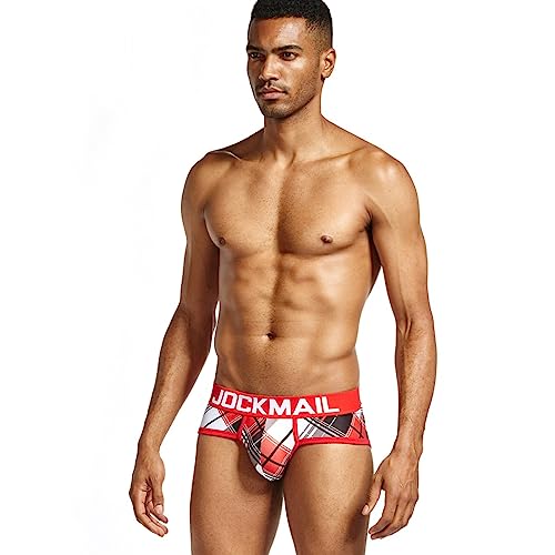 JOCKMAIL Men's Underwear Briefs Playful Printed briefs Ice Silk Sexy Low Waist Underwear4