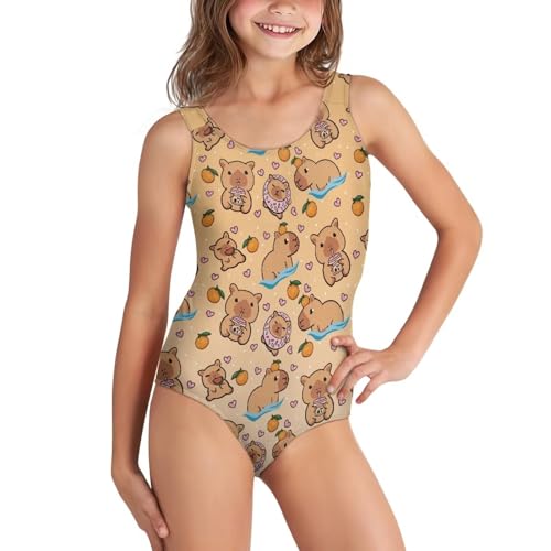 Image of Girls One-Piece Swimsuit for Swimming Lessons Beach Volleyball Pool Party Outdoor Training Quick Dry