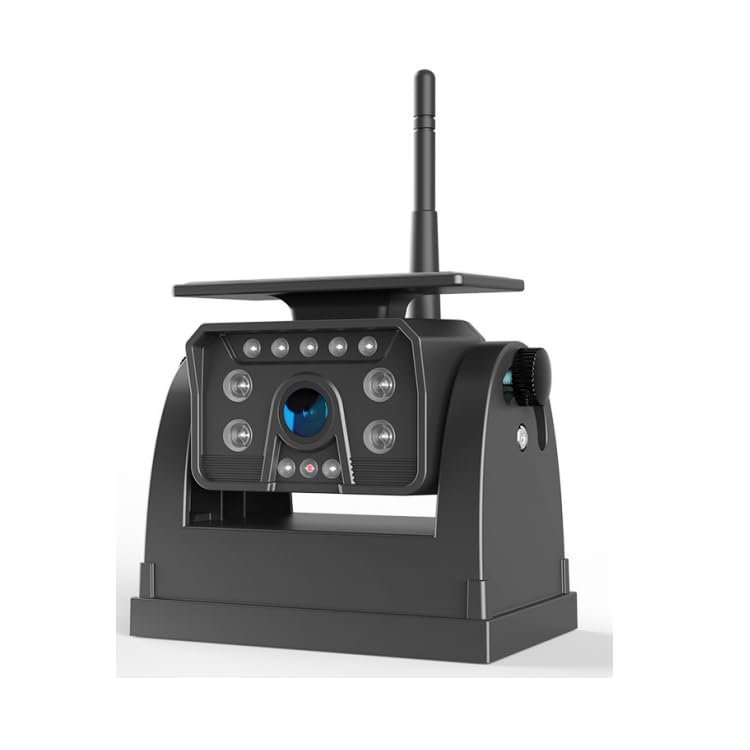 Image of Fookoo Single Magnetic Solar Wireless Backup Camera, 9600mAh Battery