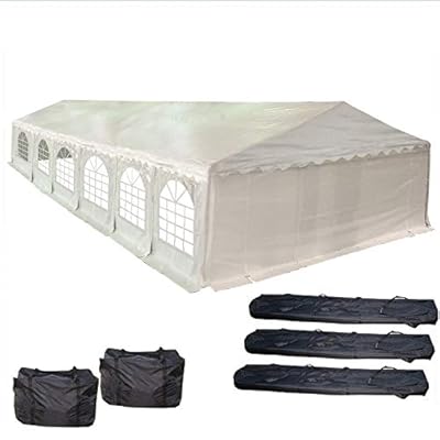 DELTA 40'x20' PE Party Tent - Heavy Duty Wedding Tent Event Shelter Outdoor Canopy, with Waterproof Top, Removable Sidewalls and Storage Bags