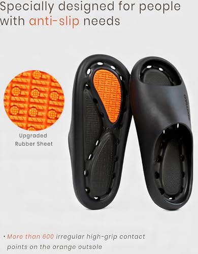 Image of XIXITIAO Shower Shoes Women Men Non Slip,Quick Drying Shower Shoes with Holes,Slippers for Bathroom,College Dorm,Gym,Travel,and Hospital,Soft EVA,Lightweight,Anti Slip,Toe Protection
