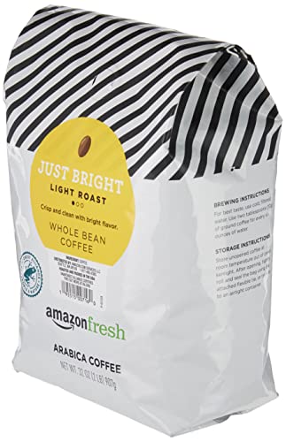 Amazon Fresh Just Bright Whole Bean Coffee Light Roast thumb #1