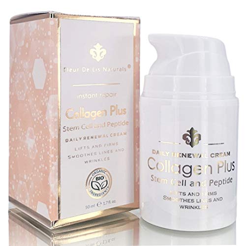 Collagen Cream - Anti-Aging Face Moisturizer for Women - Made in USA - Day & Night Moisturizer for Face to Get Rid of Wrinkles - Marine Collagen Face Cream - Antiwrinkle Collagen Face Cream â€“ 1.7 oz