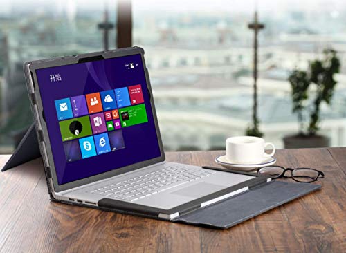 Microsoft Surface Book 3/2 13.5 Inch Cover Case,Microsoft Laptop Sleeve Tablet Folio Detachable 2 In 1 Cover With Support Stand (Bracket) Case For 13.5" Surface Book 3/2 (Grey) #TOP6