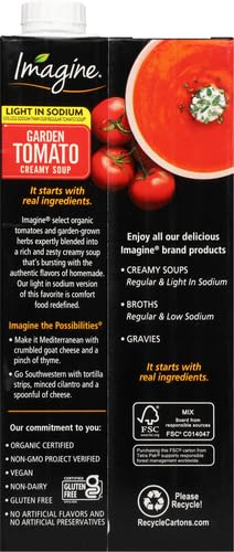 Image of Imagine Light in Sodium Organic Creamy Garden Tomato Soup 32 oz (Pack of 5)