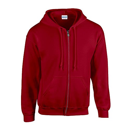Preisvergleich Produktbild Gildan - Kapuzen-Sweatjacke 'Heavyweight Full Zip' / Cardinal Red, 4XL