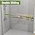 Bathlink Shower Door 56-60" W * 72" H, Brushed Nickel Double Sliding Shower Door with 1/4"(6mm) Tempered Glass, Shower Glass Door Easy to Clean