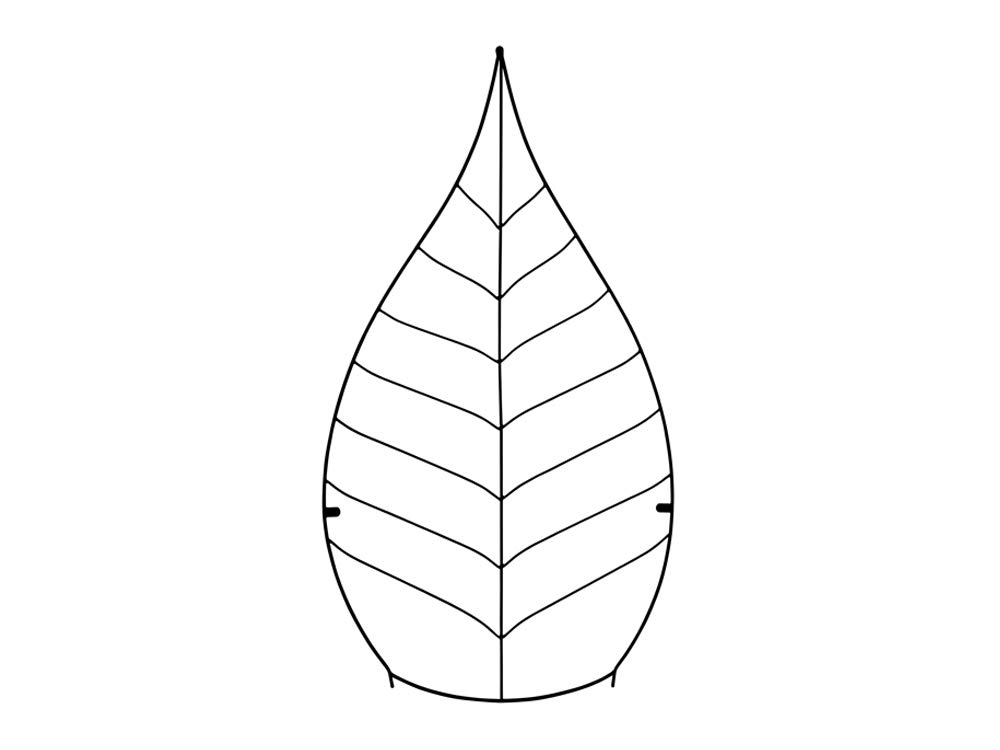 Decorative Garden Trellis - Wall mounted Leaf Trellis - Sold in Packs of 2 - Sturdy Garden Trellis (51" (130cm) Tall)