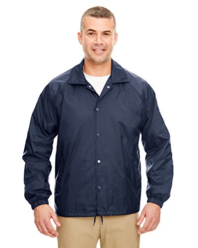 UltraClub Adult Nylon Coaches' Jacket 2XL NAVY