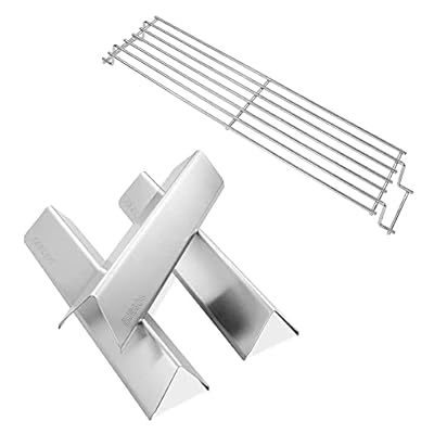 Hisencn 69866 18 inch Grill Warming Rack, 7635 15.3 Inches Flavor Bars for Weber Spirit E210 S210 E220 S220 Gas Grills with Up Front Controls Model