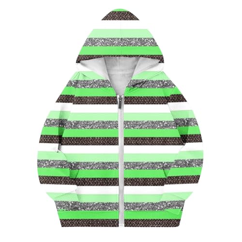 Girls Oversized Full Zip Hoodie Kids Casual Color Block Long Sleeve Sweatshirts Cute Jackets with Pockets for Boys 4-15 Years4