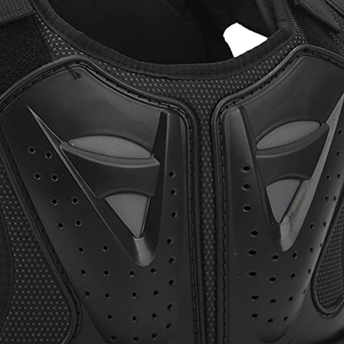 Motorrad-Reitpanzer-Weste, Bequemer Fahrrad-/Radsport-Brust-Rückenschutz für Kinder, Kinder-Motorrad-Rüstung (L)