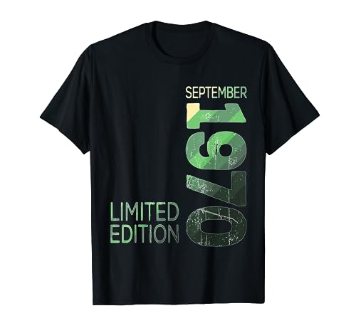 September 1970 Retro 1970 Vintage Year 1970 Limited Edition T-Shirt