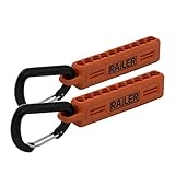 Screwdriver Bit Holder Storage Organizer – Railer 10-Hole Orange Bit Holder with Carabiner - 2 Pack
