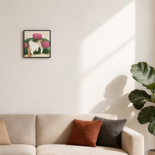 Cuadro decorativo de gatito dormilón ideal para dar calidez a tu dormitorio 5