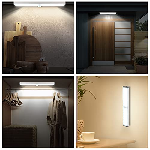 VCY Under Cabinet Lights, 280 Lumens Wireless Motion Sensor Light with 4 Modes, USB Rechargeable Closet Lighting, Magnetic & Adhesive Stick-On for Kitchen, Wardrobe, Hallway, Stairs, Cupboard (2 Pack) - Cosy Home Interiors VCY Under Cabinet Lights, 280 Lumens Wireless Motion Sensor Light with 4 Modes, USB Rechargeable Closet Lighting, Magnetic & Adhesive Stick-On for Kitchen, Wardrobe, Hallway, Stairs, Cupboard (2 Pack) - Image 5