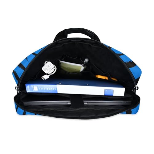 Funda para portátil ALZA con estampado azul a rayas miniatura 6