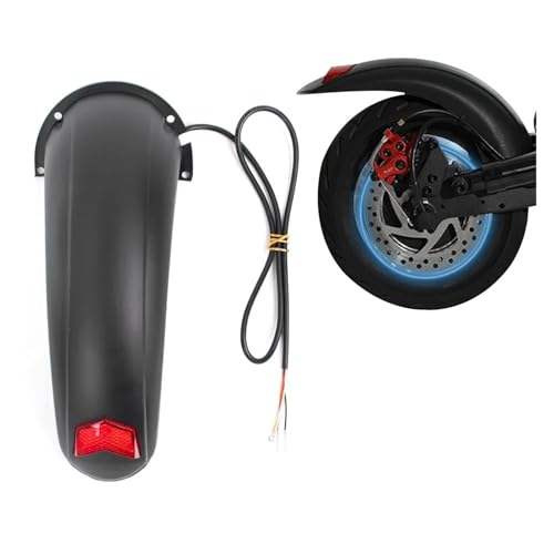 Guardabarros trasero para KuGoo M4 accesorio de scooter ensanchado 25 cm con luz de freno 4