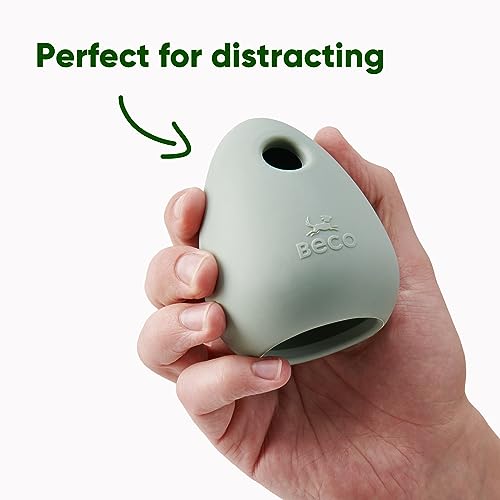 Beco Hundespielzeug - Langeweile Buster Anreicherung Spielzeug für Hunde, interaktiver Leckerliball, Naturkautschuk - Blau