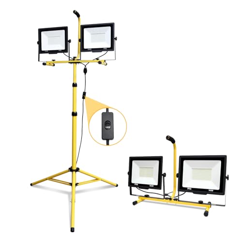 PICAA Foco LED 200W con Trípode Telescópico
