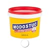 Originele MODOSTUC houten stopverf – 5 kg gebruiksklare vulmassa voor hout & muur, houtvuller, perfecte kleefkracht & sneldrogend, ideaal voor het herstellen van houtschade, kleur wit.