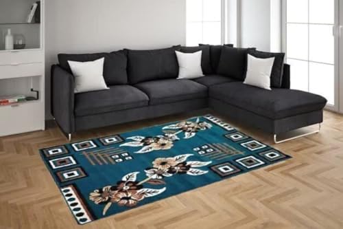 Image of Blue Area Rug 8x11 Feet