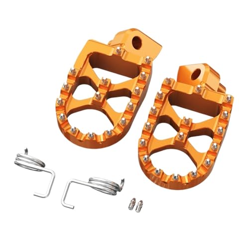 ���C�_�[�t�b�g���X�g Husqvarna TE 300 FE 250 FE 350 FE 450 2014-2016 �ɓK�� Yamaha YZ125 YZ250 1998-2023 �t�b�g�y�O�ɓK��(Orange)