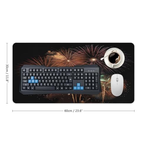Protector de escritorio Splendid Fireworks 30x60 cm goma miniatura 2