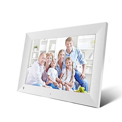 Marco De Fotos Digital De 10 Pulgadas, Pantalla LCD IPS De Alta Definición, Conexión WiFi, 16 GB De Almacenamiento, Rotación Automática Y Compatible con Tarjetas Mic