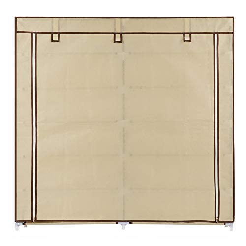 Homegear Xl Free Standing Fabric Shoe Rack/Storage Cabinet/Closet Cream #TOP2