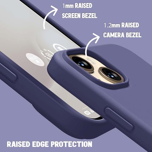 Image of Kratos Active Grip Silicone Case Cover Compatible with iPhone 15 Plus - Enhanced Protection, Wireless Magnetic Charging Case with Raised Edge Camera & Screen Protection, Shock-Resistant Design Blue