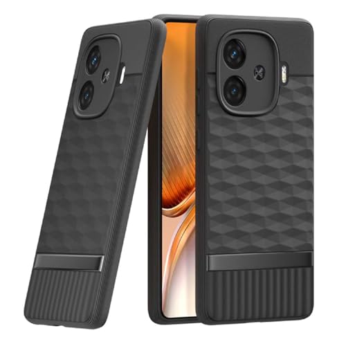 Image of Shockproof Case for iQOO Neo 10R 5G | Full Camera Protection | TPU Flexible Back Cover for iQOO Neo 10R 5G (Matte Black)