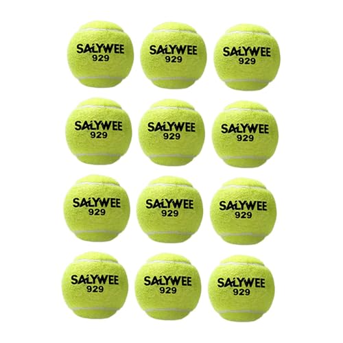RNXRZANK 12 Pack of Training Tennis Balls for Dogs and Beach Use