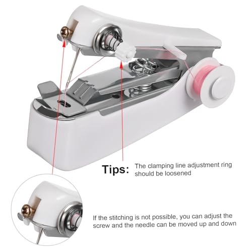 VILLCASE Handnaaimachine Herstelmachine Professioneel Naaigereedschap Handig Riool Mini-naaimachine Naaimachine Voor Thuis Hand Riool Handleiding Plastic Verpakking Handmatige Naaimachine - Image 6