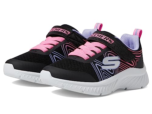 Skechers Microspec Plus Enfant : baskets noires légères au confort amorti