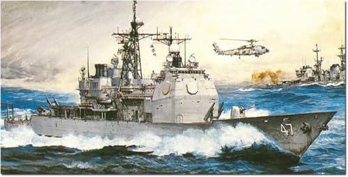 U.S. Ticonderoga CG-47 Platz Dragon maquette de collection détaillée 1/350