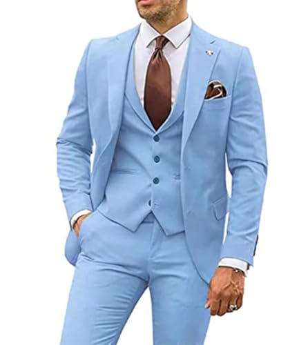 Men's 3 Pieces Suit Wedding Tuxedos Formal Suit Waistcoat2