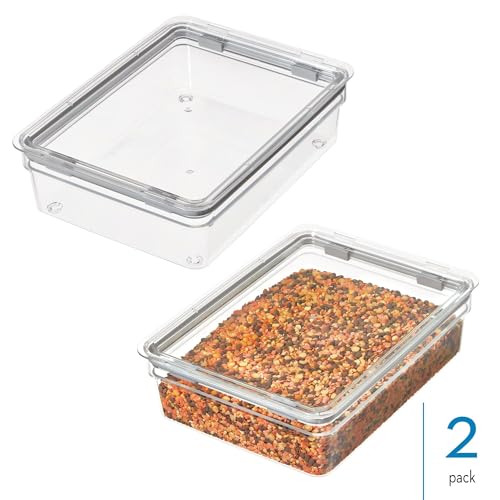 iDesign Large Food Storage Bin with Airtight Lid for Kitchen or Pantry Storage - Set of 2 - Clear - Image 3