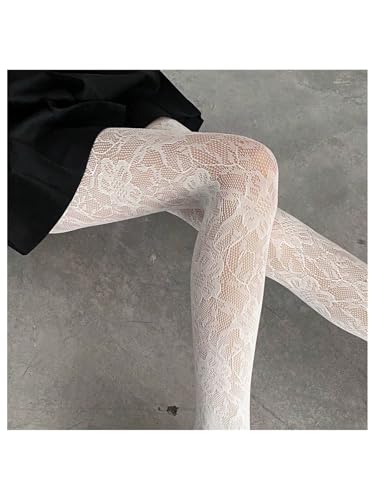 Image of SHENHE Women's Patterned Fishnet Tights High Waist Pantyhose Floral Stockings