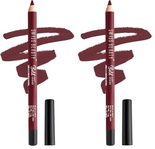 Image of Swiss Beauty Bold Matt Lip Liner | Long-lasting |Matte Finish | Non-drying | Shade-09, 1.6gm (Pack of 2)